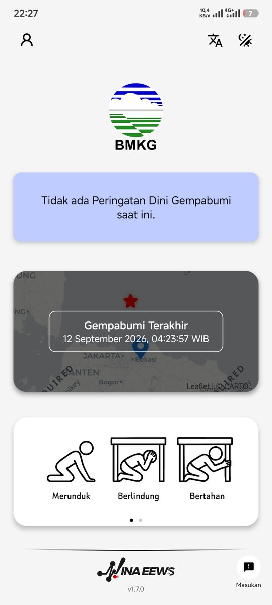 sekarduspopmie's tweet photo. @callmevigh Download aplikasi ini kak INAEEWS, sepersekian detik dia bakal ngasih alarm sebelum getaran besar terasa https://t.co/rDbFE1h7pk
