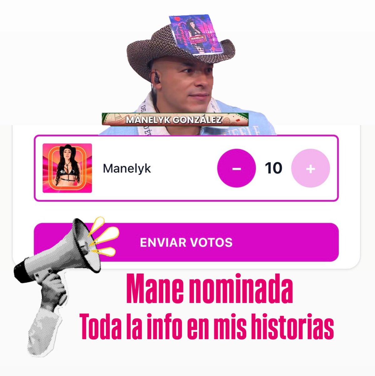 mawy_clips's tweet photo. Todos votando por mane sin parar #lagranjavip #manelykgb https://t.co/7eYLArLMkz