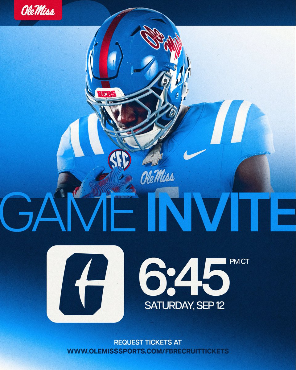 DrewJenkins27's tweet photo. Thankful to Receive a(n) game invite to the university of Ole Miss this weekend @D_Wren5 @Da_truth8 @CoachGolding @MauriceMilsap https://t.co/tcAlNyZzRH