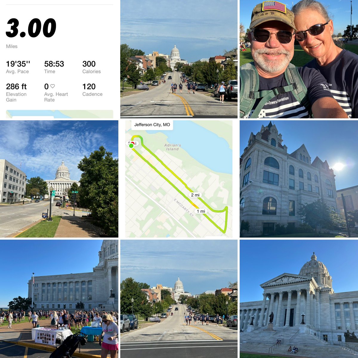 david413's tweet photo. Another year, another Tunnel to Towers 5k in the books.  The eleventh annual here in Jefferson City, and I’ve done them all!
#neverforget #0445club #disciplineequalsfreedom #getafterit #t2t https://t.co/tXItoXw6EX