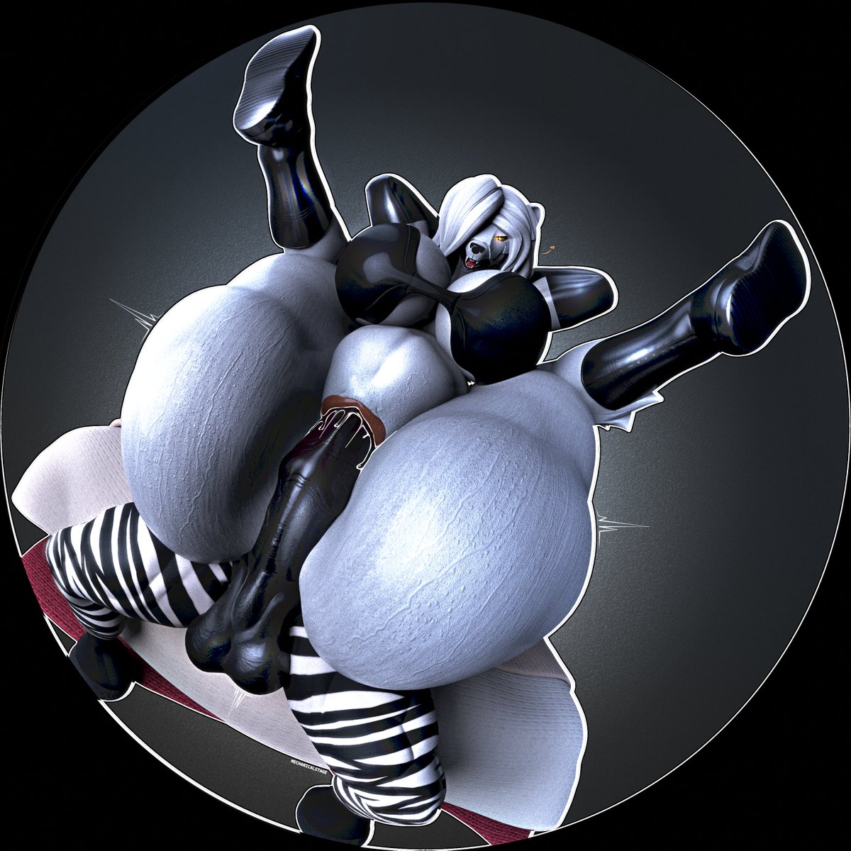 MECHANICALSTAGE's tweet photo. "Blyat comrade, you really know exactly how to hit the spot…... so deep, and so warm, I can barely feel my legs anymore. Whatever you’re doing, don’t you dare stop now. Please your lady!!!" 💋🤍🍑🐻‍❄️🦓

Natalyia (Bear) model made by @petruz3d
Horse model made by @Reptilligator https://t.co/7fw0ZsaOvv