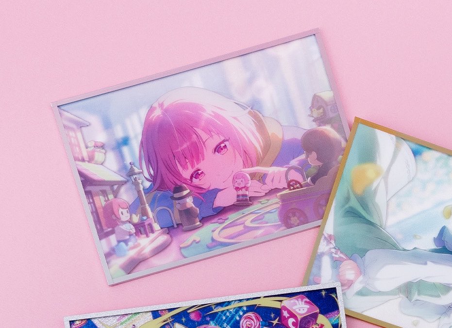 puuuu_imo's tweet photo. はぴこれ　プロセカ　買取　交換　譲渡

譲)画像2枚目　or 定価+送料(抱き合わせ内容要相談)
求)画像1 色紙　えむ　> 定価+送料 https://t.co/M2IBQ7Wdbq