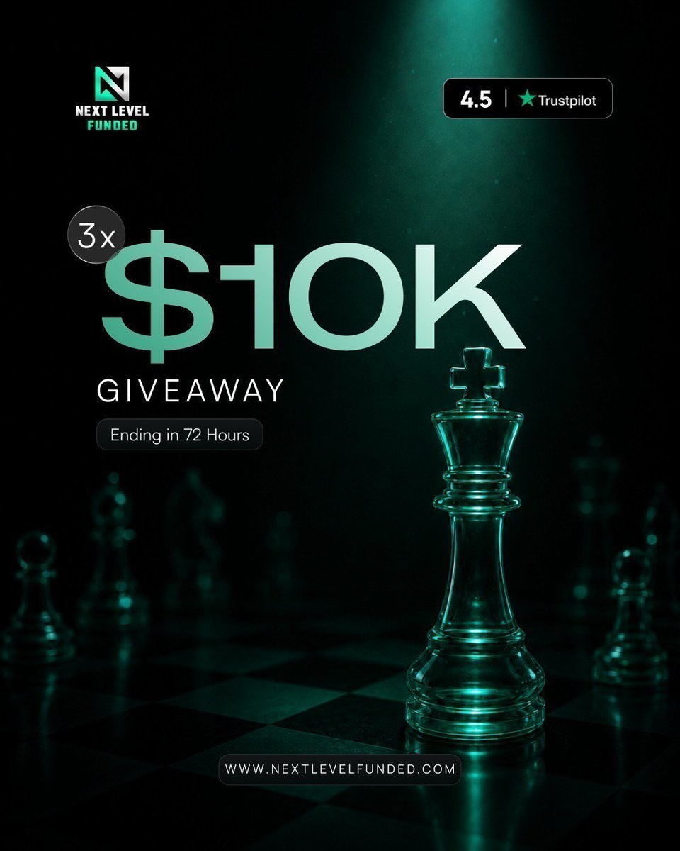 Realmanzofx's tweet photo. 🚨 $30K Account Giveaway

3 x $10k Accounts

To Enter:

1. Follow @nextlvlfunded, @spencernlf &amp; @Realmanzofx

2. Like, Tag 3 Traders, Repost 

3. Engage with Quoted Post

Ending in 72-hours https://t.co/lCm58Ko5Uu