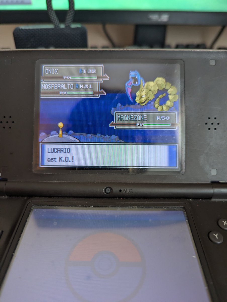Loiseauvictor1's tweet photo. Onix shiny after 6164 encounters (and a gravaler failed at 18125) my third pokemon of my shiny only on platinium ✨ https://t.co/5LQUOLYR5U