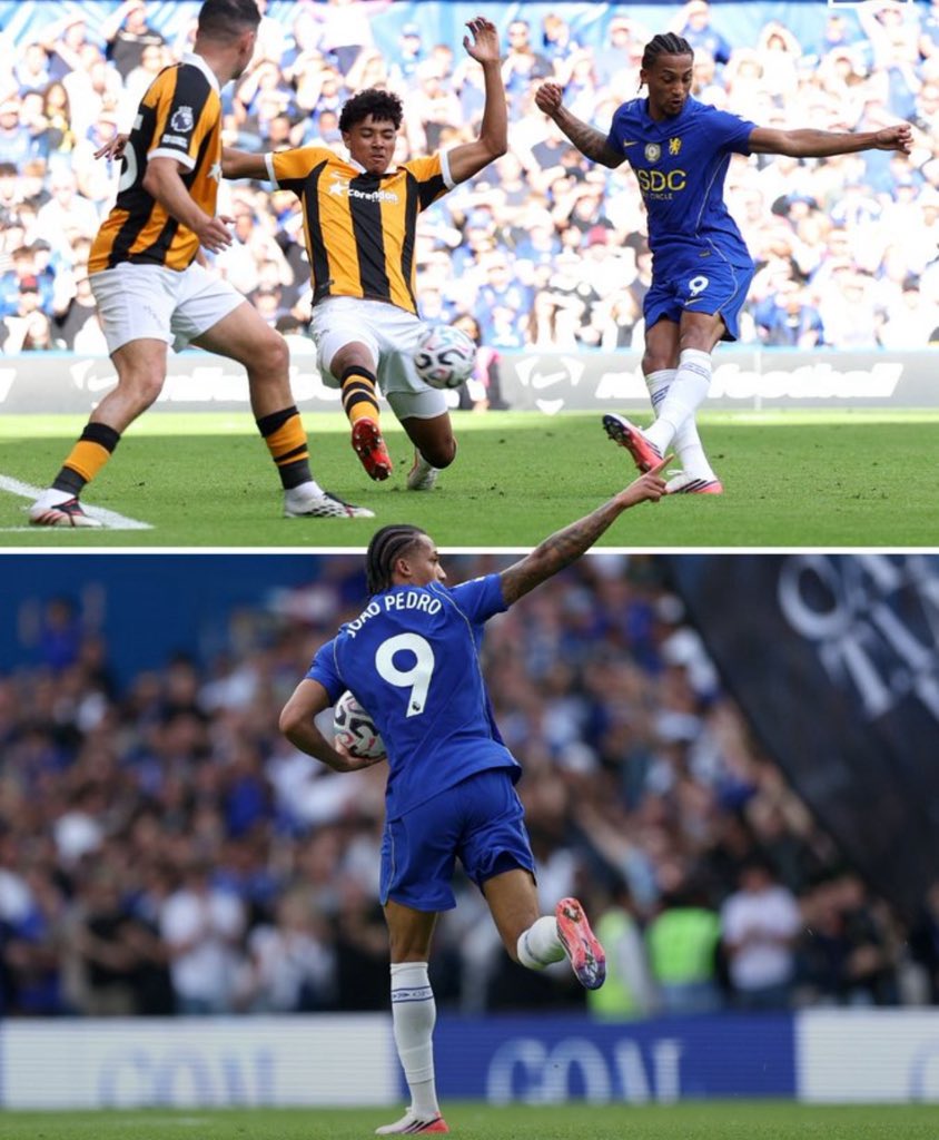 clezyblaq's tweet photo. João Pedro in the Premier League since taking the number 9 shirt for Chelsea:

🏟️ 4 Games
⚽️ 3 Goals
🅰️ 3 Assists

The Number 9 is free of curse.💥 https://t.co/PlTqV6lV3C