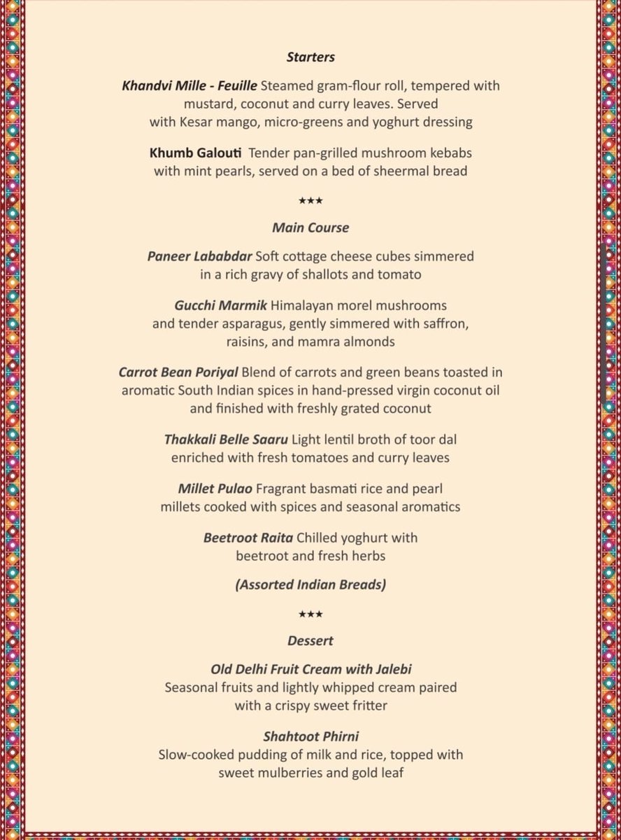 Bhayankur's tweet photo. With this menu, even I would skip it and order food after going back to my room. And I am a vegetarian. https://t.co/wJsyFFfFYy