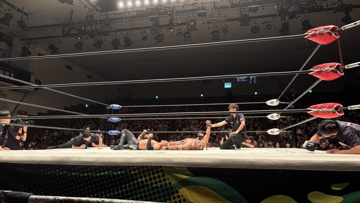 satoh_42e3's tweet photo. 文句なくベストバウトだった😭
3年越しの夢、ランブル男の夏が来てくれ🫡
#noah_ghc https://t.co/t7MR5ccnlC