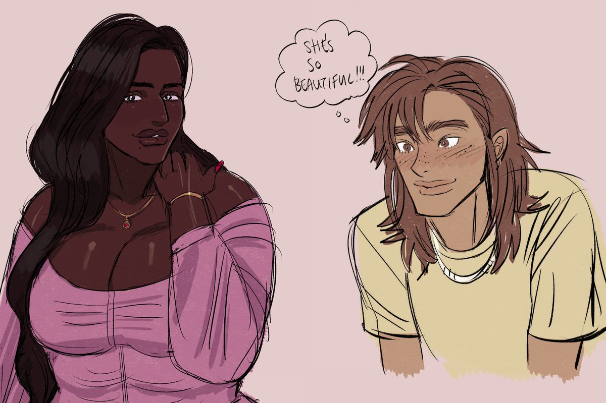lopsidehead's tweet photo. pramila feat the girl that has a crush on her (laetitia) https://t.co/MA1HsWLOhE