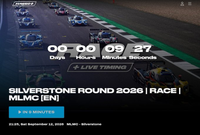 CommmmmmmmonMan's tweet photo. The final countdown is officially on! ⏳🏎️

The Silverstone Round 2026 is kicking off in exactly 9 minutes. The global stage is set for AK Racing and TVK to completely take over! 

Grab your snacks, pin the stream link, and let's flood the view counts together! 🚀📈

📌 Watch Live Here: ://fiawec.com

#SilverstoneRound #AjithKumar #ThalapathyVijay @Akracingoffl @TVKVijayHQ