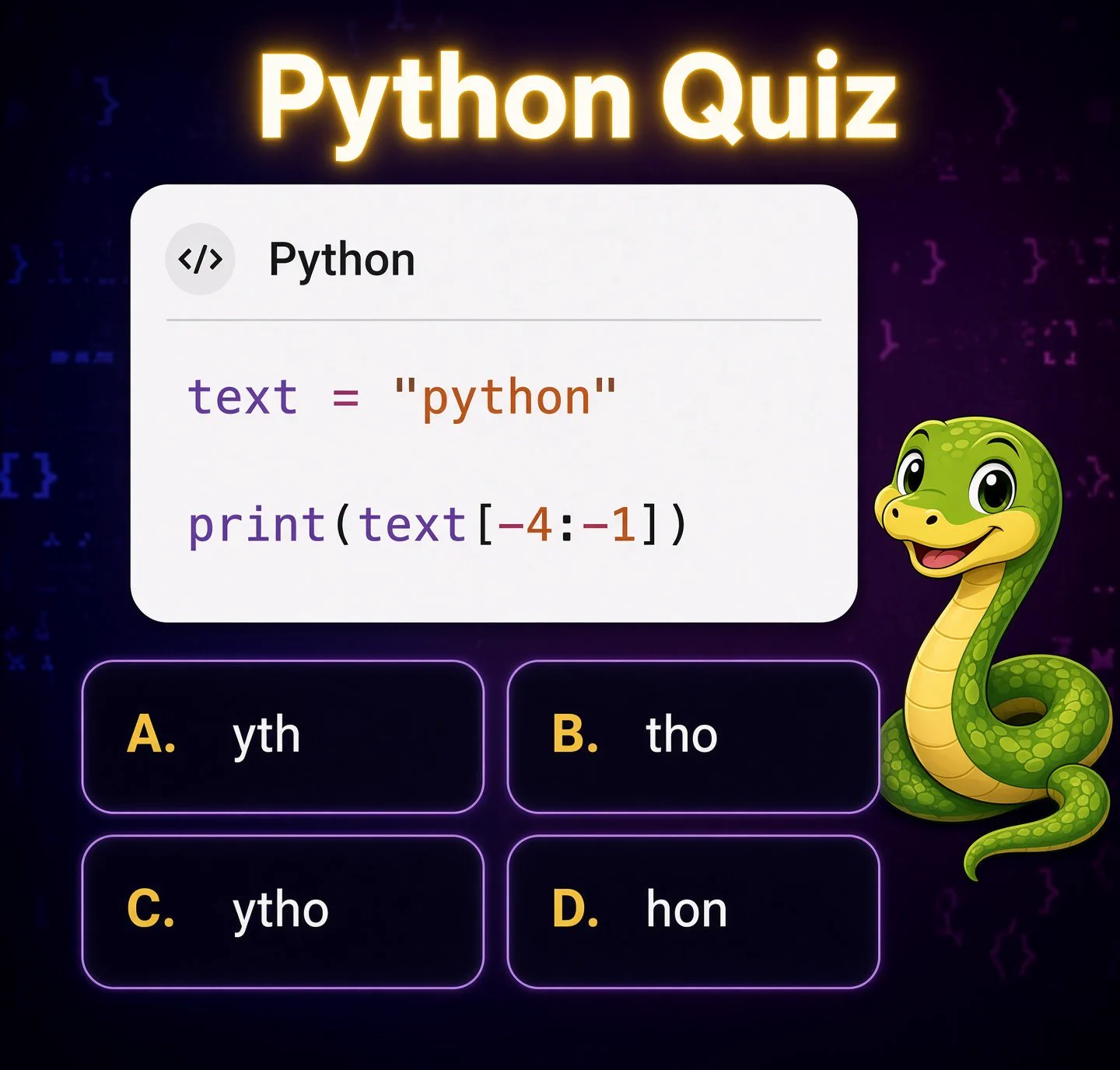 Python Programming on X: "Python Quiz: 90% of the beginners answer this ...