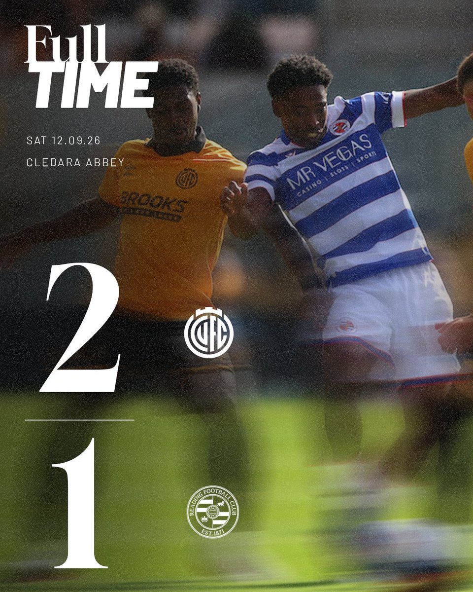 ReadingFC's tweet photo. Defeat in Cambridge.

90' | 🟡2-1👑 https://t.co/Y4B3xnFQUE