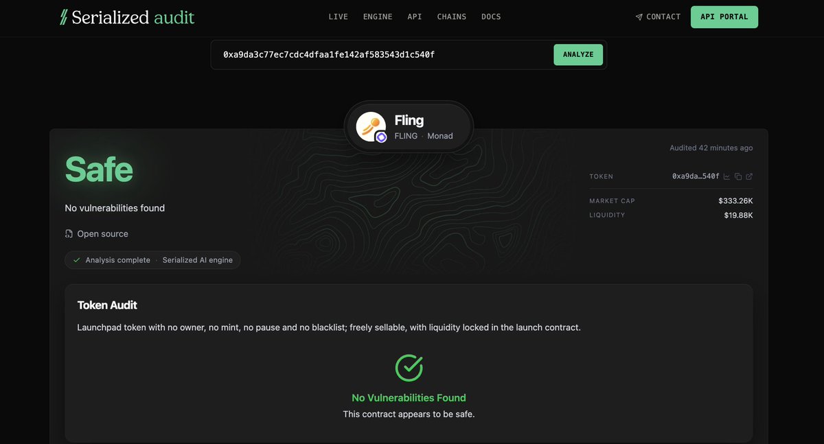FlingFamily's tweet photo. The Fling Contract has successfully passed the security audit with flying colors

Trading on Fomo, GMGN and other platforms currently showing a warning will open very soon

https://t.co/YMQ9FDXXBC https://t.co/RGi3G2HNUj