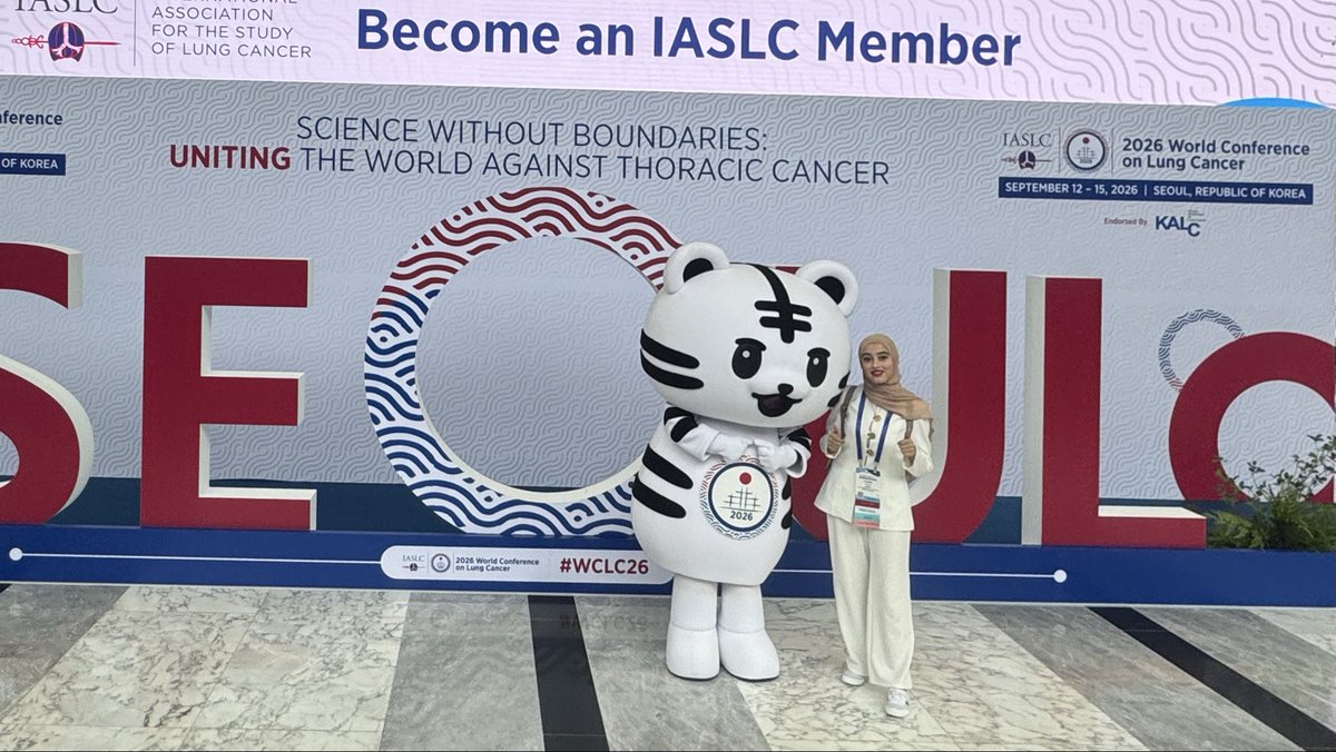 AwwadFa10's tweet photo. Wrapping up an incredible Day 1 at #WCLC2026 here in Seoul! 🇰🇷🫁

Grateful for the amazing people I’ve had the chance to connect with, the inspiring discussions, and the energy of such a global community. And especially proud to see such a strong Jordanian presence! 🇯🇴 https://t.co/SbVAv1kO8U