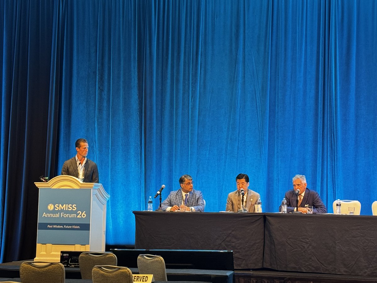 ForSpine's tweet photo. The future of spine surgery depends on how effectively we train the next generation and how willing we are to keep learning ourselves.

This morning at #SMISS26, faculty explore the challenges of teaching and learning MIS and more. https://t.co/4vv28LKJkH
