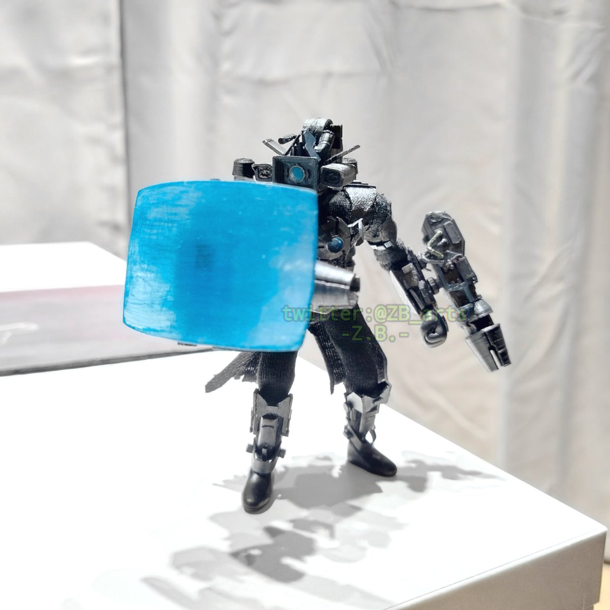 ZB_arts's tweet photo. Brute prototype titan cameraman from
#skibidisoundwave
#handmade https://t.co/clAYKpU03X