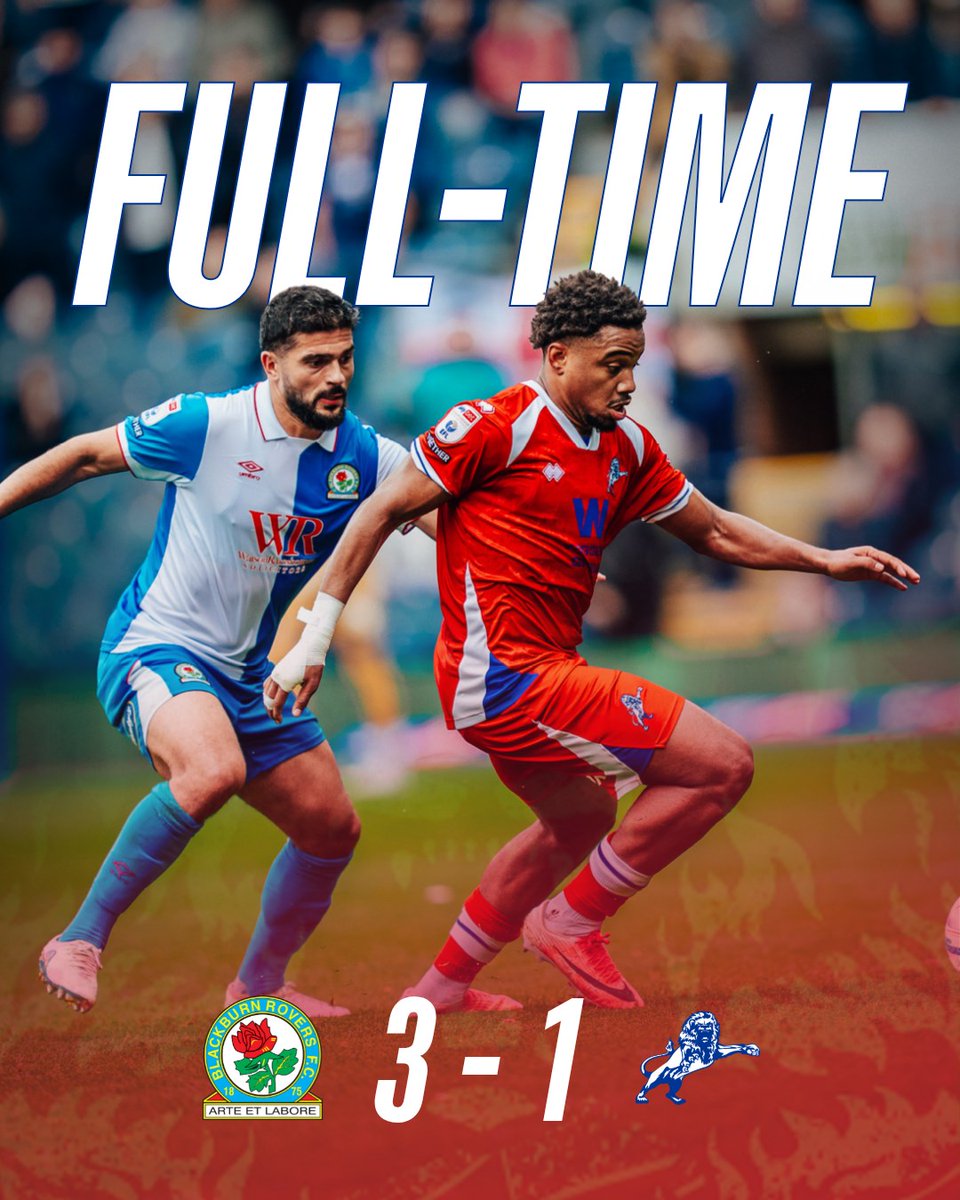 MillwallFC's tweet photo. It ends in defeat at Ewood Park. https://t.co/dJ47CvPDgn