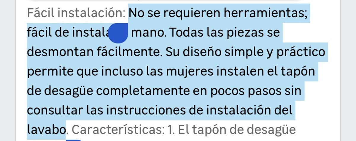 AlejandraSaku's tweet photo. Mirad qué cosa tan graciosa he visto en vuestra página web de @leroymerlin_es en la descripción del tapón de un fregadero: https://t.co/wYX8CvNoqf ¿Os parece normal? ¿No tenéis a nadie en calidad que revise semejante mojón antes de publicarlo? https://t.co/vwYPrKB8bi