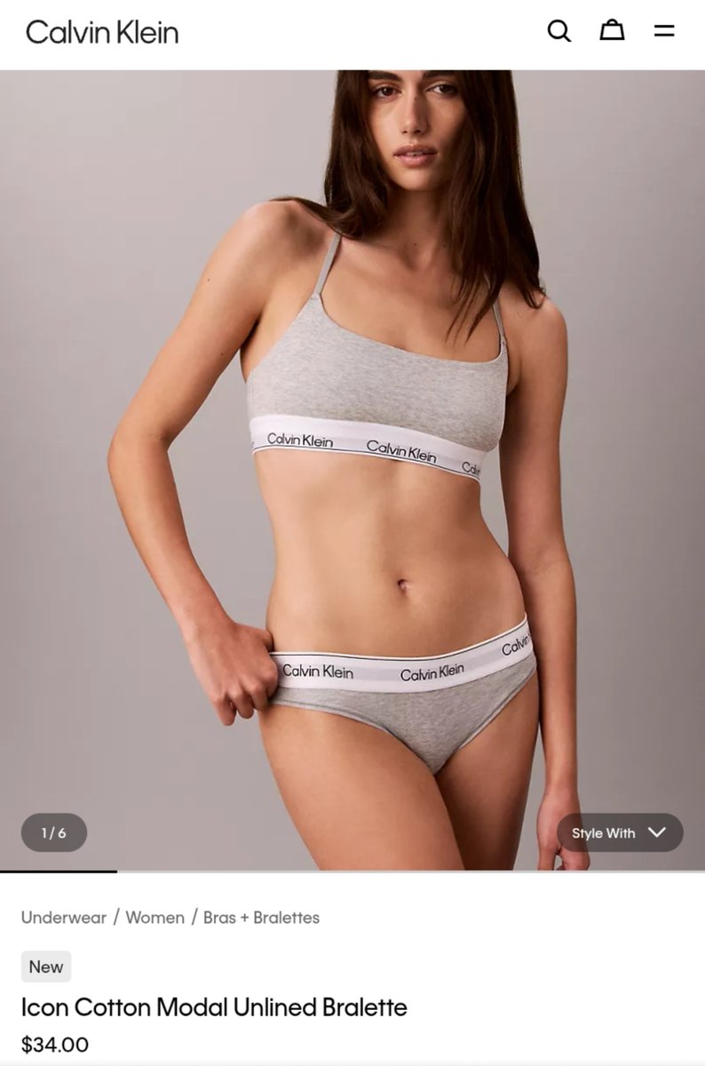 AnveshaTalks's tweet photo. I just spent $34 on Panties and bra 💔

(Joking...i had it from amazon in cheap)

I literally loved Sadie Sink in Calvin Klien,so I searched up the undergarments and found this beautiful grey set.

Its fabric is praised by many ,worth the quality 🥹

The problem is..its taking around 7 days to come and I can't wait to shoot myself in them
