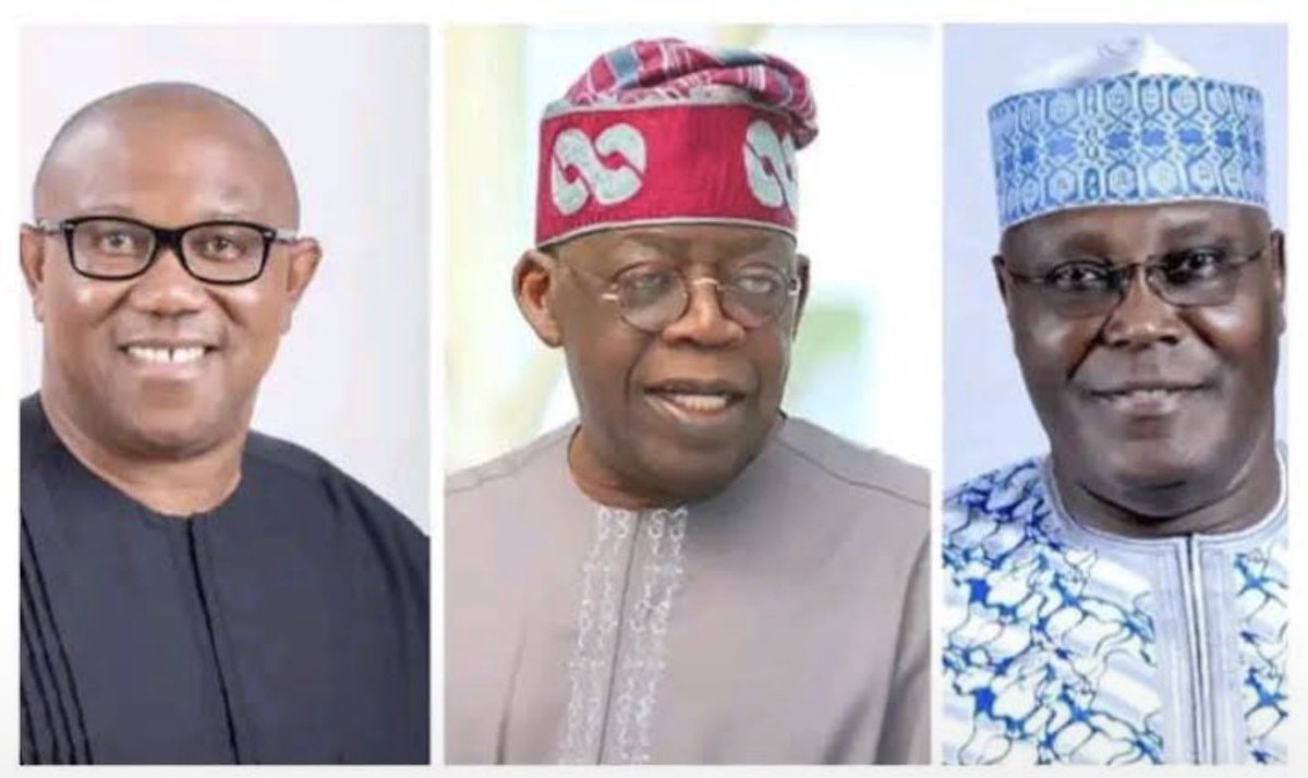 Imranmuhdz's tweet photo. INEC Releases Final List of 18 Presidential Candidates for 2027 Election:

1.  APC: Bola Tinubu (74) / Kashim Shettima (59)

2.  ADC: Atiku Abubakar (79) / Chibuike Rotimi Amaechi (61)

3.  NDC: Peter Gregory Obi (65) / Musa Mohammed Rabiu Kwankwaso (69)

4.  LP: Sunday Chibuzo Okereke (43) / Hajja Bintu Konto (54)

5.  PDP: Sandy Ojang Onor (60) / Umaru Babangida (61)

6.  AA: Rufai Adekunle Omo-Aje / Shehu Hussaini

7.  ADP: Aliyu Abbas-Bin / Chinazam Ike

8.  APP: Kabiru Yusuf / Peace Egobia Ofordile

9.  AAC: Omoyele Sowore / Haruna Garba Magashi

10.  APM: Oluseyi Abiodun Makinde (58) / Musa Lawal Daura

11.  BP: Sunday Adenuga / Usman Turaki Mustapha

12.  DLA: Moses Olusoji Adebisi / Nafisat Usaku Abubakar

13.  NDP: Ada Elizabeth Fredrick Okwori / Uchenna Anthony Chukwuemeka

14.  NRM: Nkem Esther Okereke / Nasir Muhammed Sulaiman

15.  PRP: Donald Duke / Kabiru Rabiu

16.  SDP: Adewole Ebenezer Adebayo / Usman Muhammed Bugaje

17.  YPP: Peter Ada Agada / Patience Ndidi Key

18.  ZLP: Daniel Daberechukwu Nwanyanwu / Hassan Khalid
