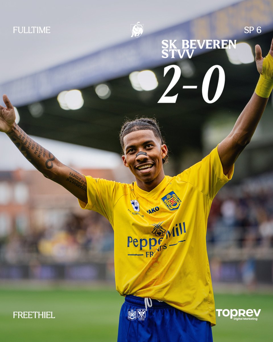 SKBeveren's tweet photo. Job done 🤩

#SKBSTVV https://t.co/oqkTEuUDHP