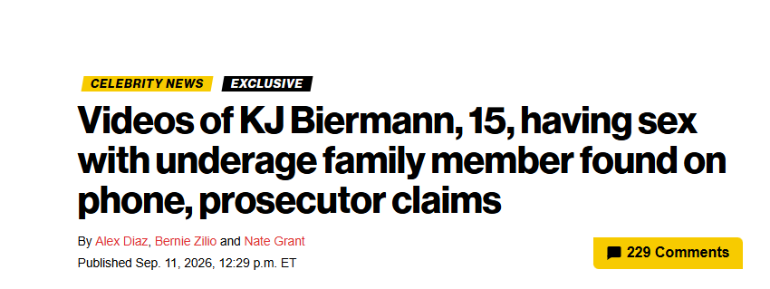 entylawyer's tweet photo. Dear @people aka Kneepads and @usweekly and @PageSix, when someone is underage it is NOT sex, it is rape. I know you won't know what to do with yourselves if you can't get access to  washed up Housewife or that you might make @Andy upset somehow, but the girl was 11 or 12. She was raped and filmed. Kim Zolciak and Kroy Biermann did nothing but blame the victim (their daughter)