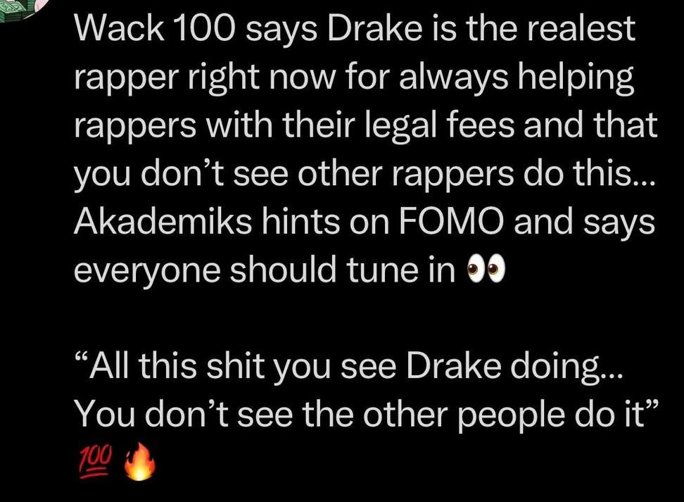 offical_ajwhite's tweet photo. I been telling yall Drake is really HIM! https://t.co/Rb92iX8zMa