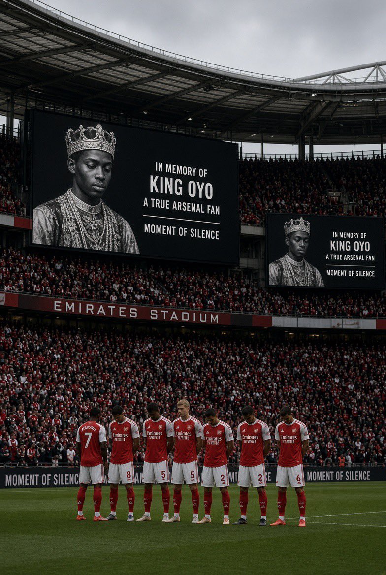LMushabe's tweet photo. Dear @Arsenal,
King Oyo of Tooro Kingdom was one of us a true, lifelong Gunner.

As we say goodbye to this wonderful young King please consider a moment of silence at the Emirates in his honour.
Rest in peace, King Oyo. Forever a Gooner. ❤️⚪ https://t.co/bBFGYiOlwG