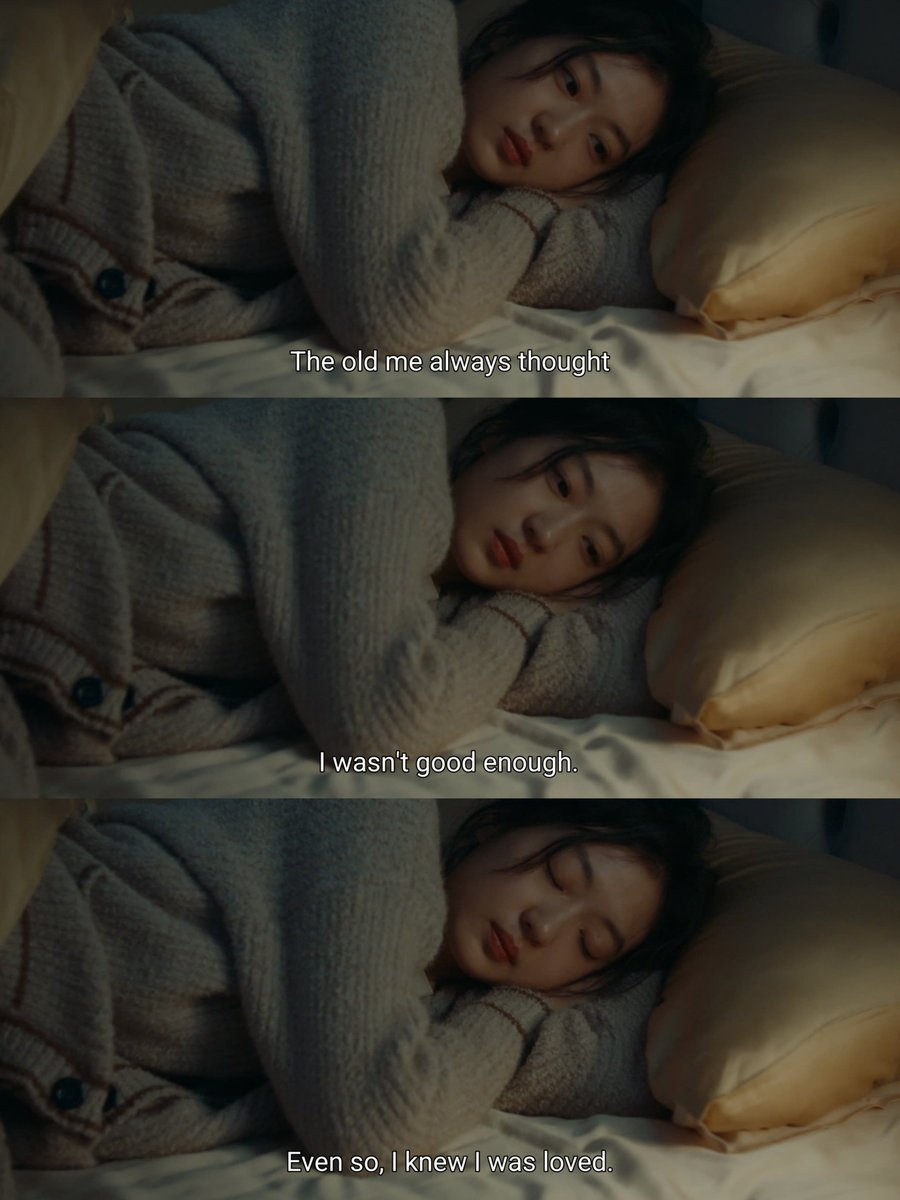 alittlerythm's tweet photo. Six years together and Shang Zhitao always thought she was always falling short and yet underneath all that insecurity, there was something she could never completely deny: she was loved. I really this moment of acceptance. 

And then she says: 
“He was too proud and I was too insecure.

This is such a mature realization from Shang Zhitao. Earlier, she was mostly looking at everything through her hurt, what he did, what she endured, what she lost. 
Now she can finally see the pattern between them. His pride and her insecurity kept feeding each other. Neither knew how to step back first.

They just spent so much time protecting themselves that they forgot they were supposed to be on the same side.

#TheEarlySpring