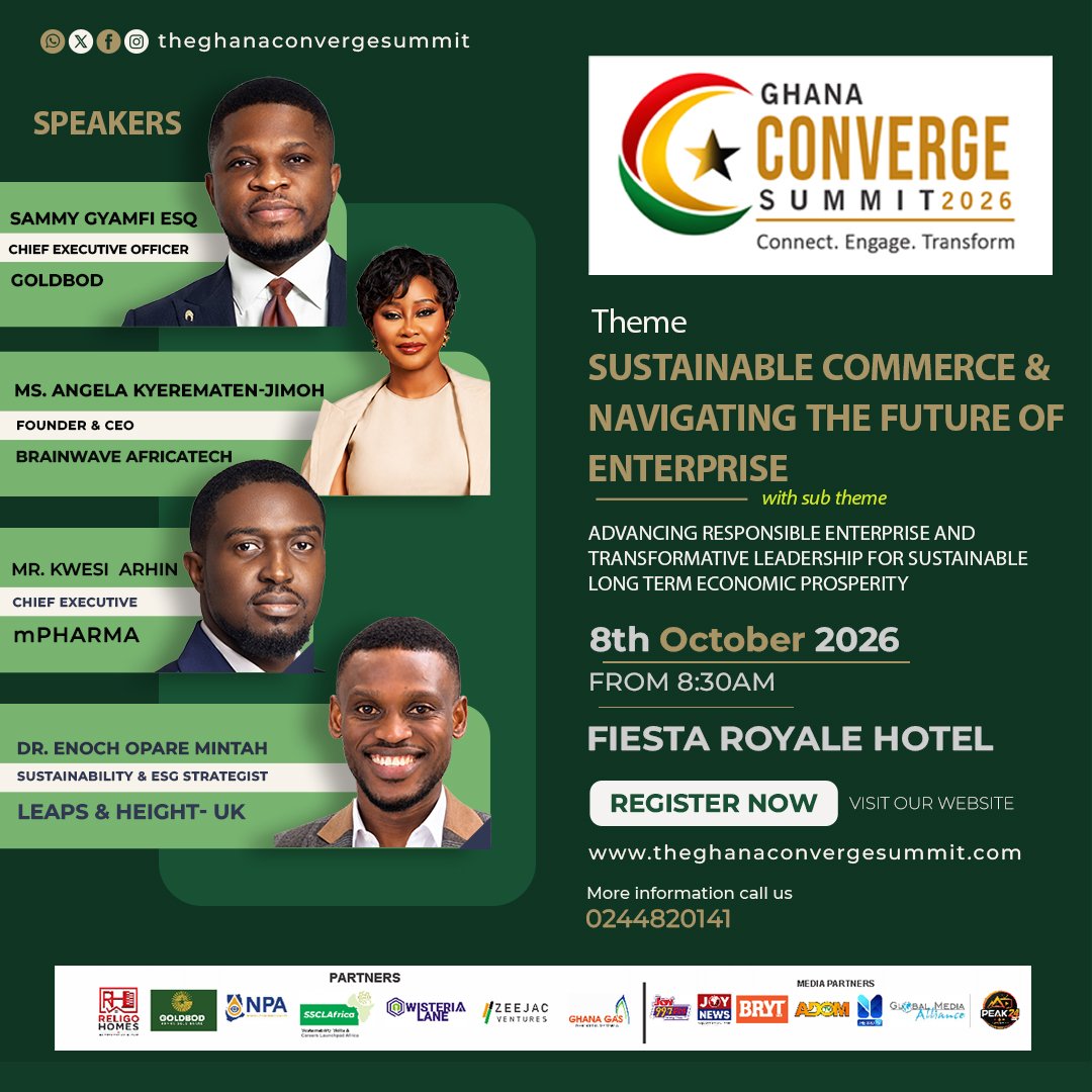 ashmo808's tweet photo. The future belongs to enterprises that can create value and withstand uncertainty.

Enterprises that can innovate and remain responsible.

Enterprises that can grow and endure.

That is the future we must build.

#FutureOfEnterprise #ghanaconverge https://t.co/2exnwluJoe