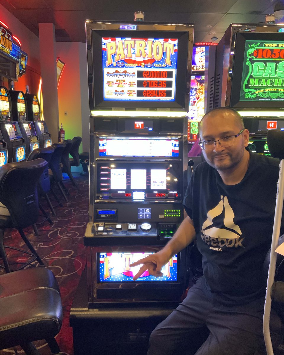 CenturyCasinoCR's tweet photo. Isaac playing on Patriot Game took home $2,224!  🇺🇸 

Gambling problem?  Call or text 1.800.GAMBLER. https://t.co/TSQBMFKbWp