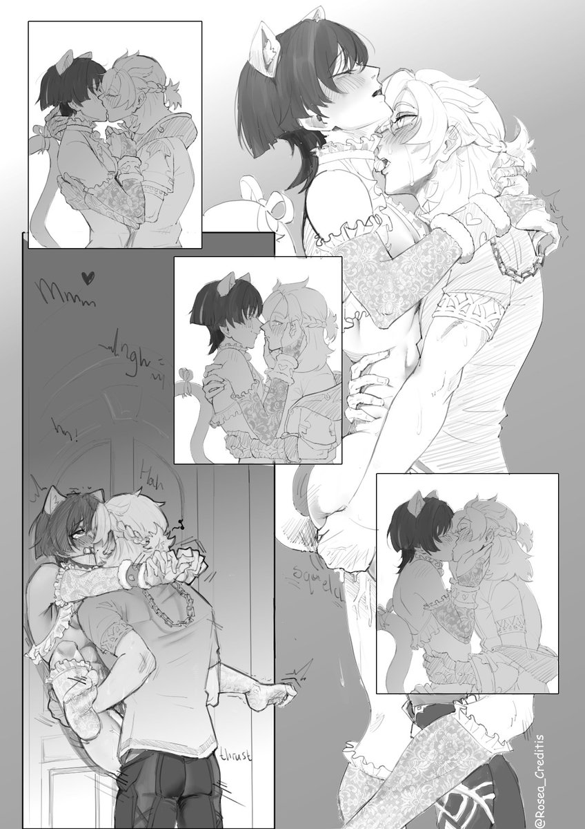 Rosea_Creditis's tweet photo. (Pt.2 nsfw) Surprise gift ❤️🎂
.
.
.
.
.

Little Albescara comic https://t.co/tkuPIo1cF2