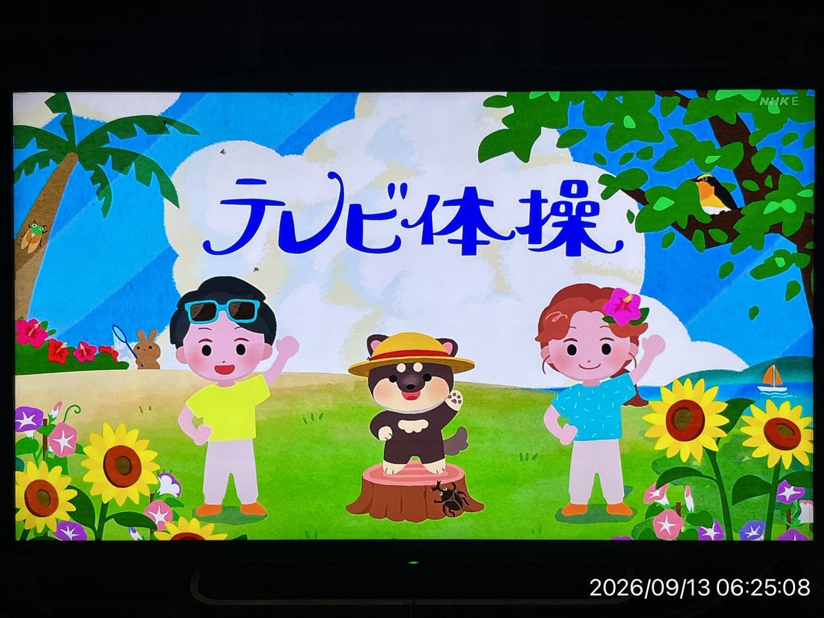 java_over50's tweet photo. おはようございます。日曜日、朝の体操の時間です。 https://t.co/yzWjs1jwPB