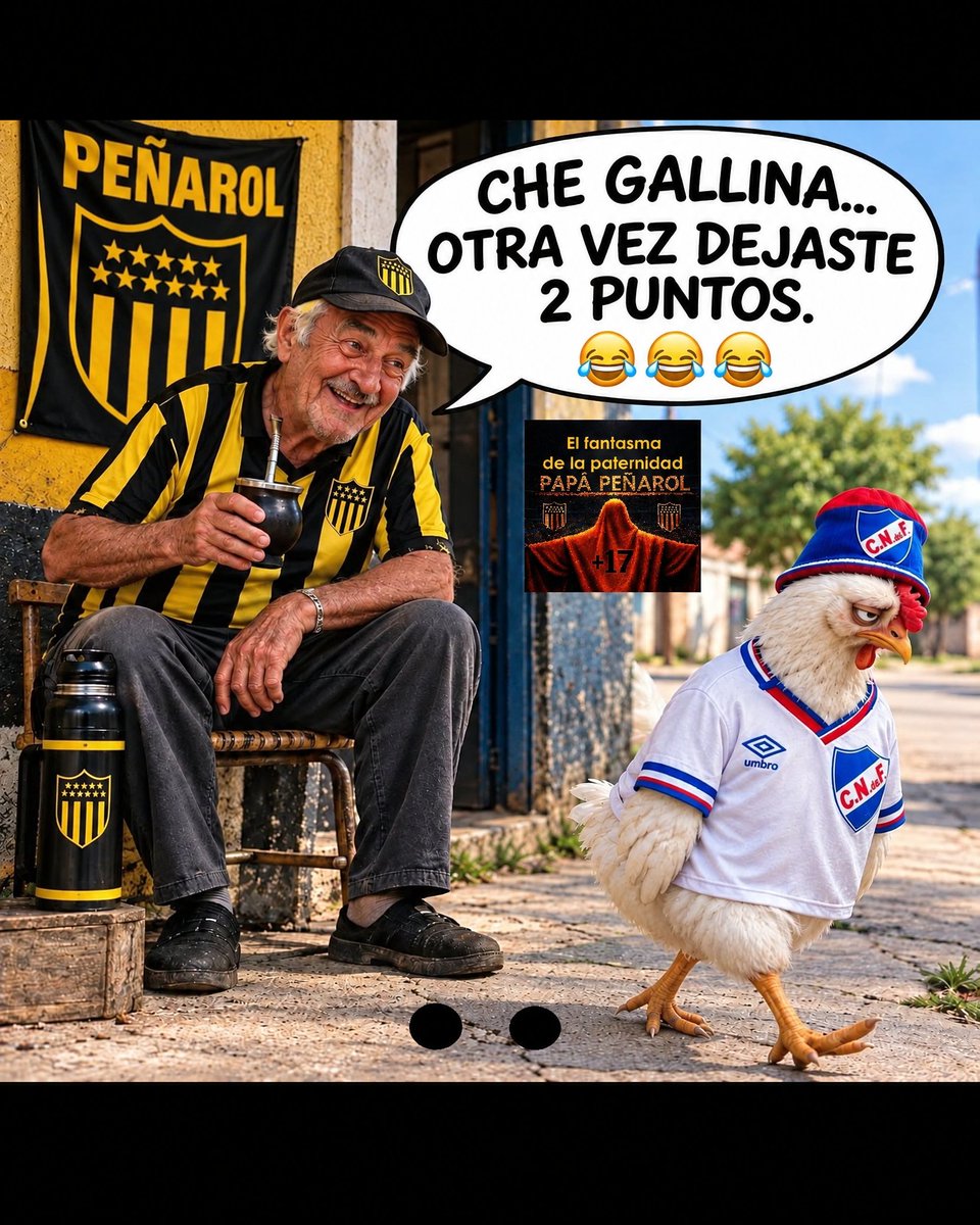 ElFantasma1891's tweet photo. 2+2 =4 😂😂😂😂

#peñarol #elfantasmadelapaternidad1891 #carbonero #gallina #wanderers https://t.co/dAsDZnV4Up