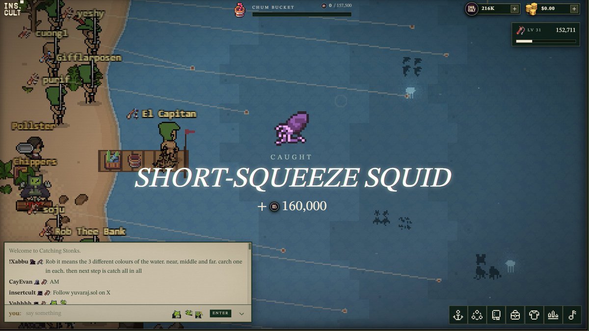 0xEl_Capitan's tweet photo. if u have checked out @insertculthere u should. 

genuinely fun high yield fishing for stonks. 
it's built on @NetNetCap on @RobinhoodCrypto 

think @RuneScape economy.
bullish on the $CULT https://t.co/hPPOwEArWf
