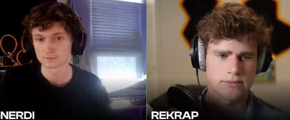 keegluvschigiri's tweet photo. watching ranked playoffs on the TV in the living room and my dad walked in, said rekrap and nerdi looked like samwise and frodo respectively 😭😭😭 i cant unsee it omg https://t.co/yabkrjc4kN