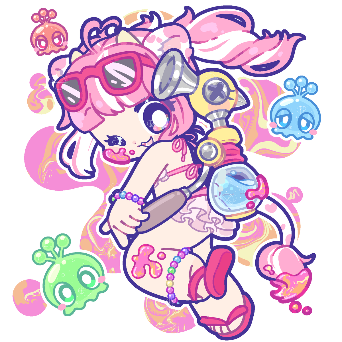 StrawbVT's tweet photo. (// •̯́ ₃ •̯̀) erm... I didn't expect this silly WIP to get this much attention but thank you so much!!

I've been feeling a little down about my art lately, so all the kind comments and sharing means a lot!!!

Here's some of my other work if you wanna stop and stay a while🩷 https://t.co/Q2Ah5fNayO