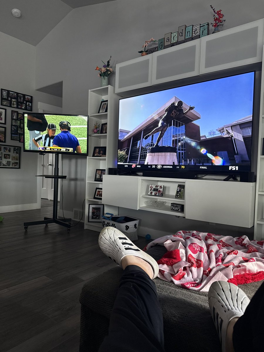 CODY_GARDNER's tweet photo. Had to bring the patio TV inside. https://t.co/lKuliKYZ3Q