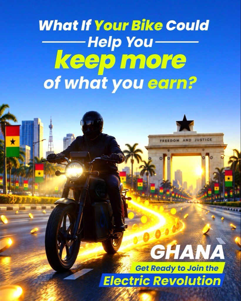SpiroGhana_EV's tweet photo. You might not hear it coming.
But you’ll notice the difference.

#SomethingElectricIsComing #ComingSoon #GhanaMoves #SwitchSwapSave https://t.co/xJEj77eyZD