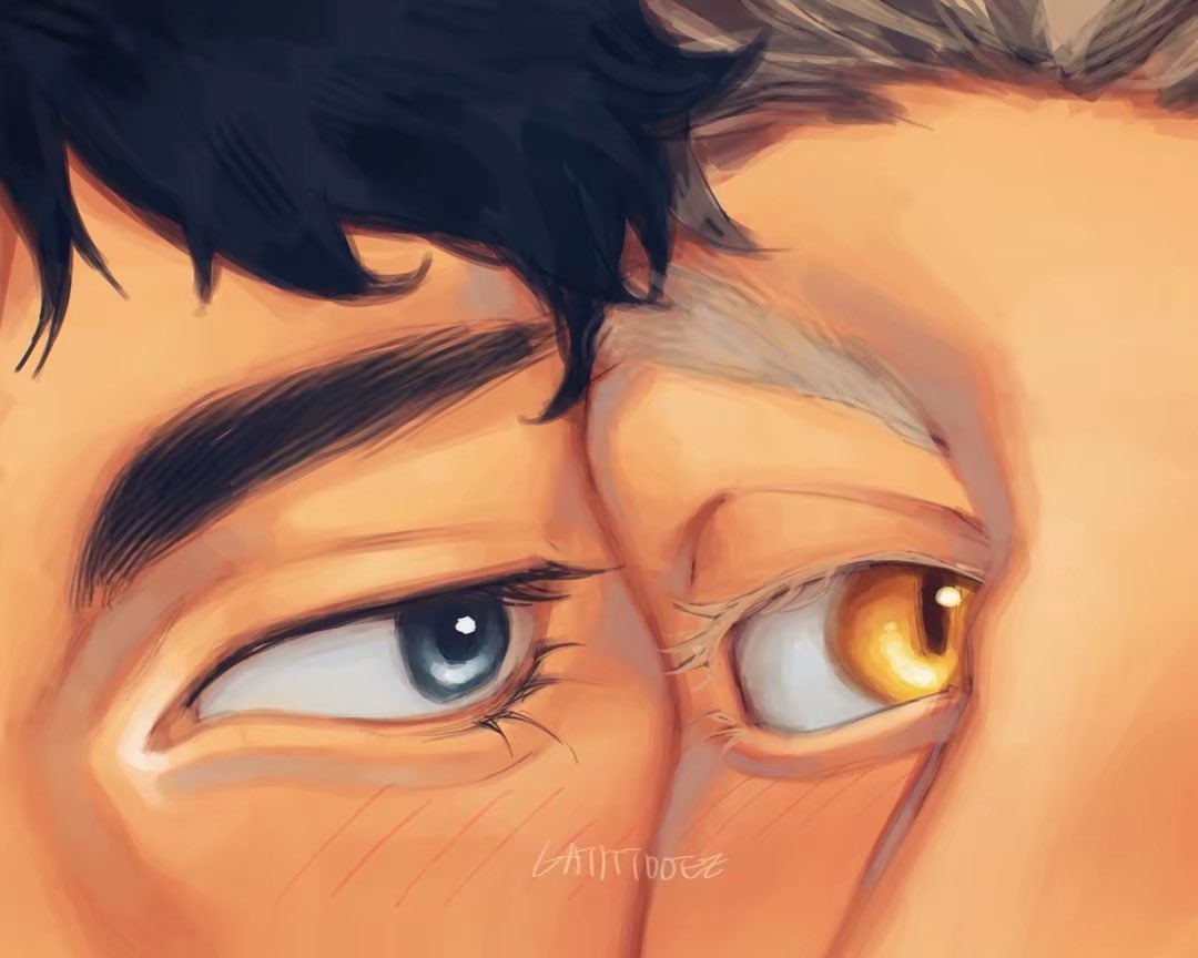 _Gatittooee's tweet photo. Bokuaka #haikyuu https://t.co/gRrAjwIjbw