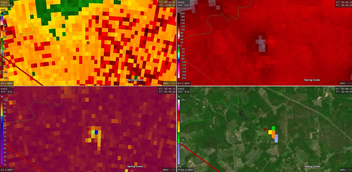 NickKrasz_Wx's tweet photo. Weak tornado just impacted Spring Grove, Virginia https://t.co/RKvtKgYJJp