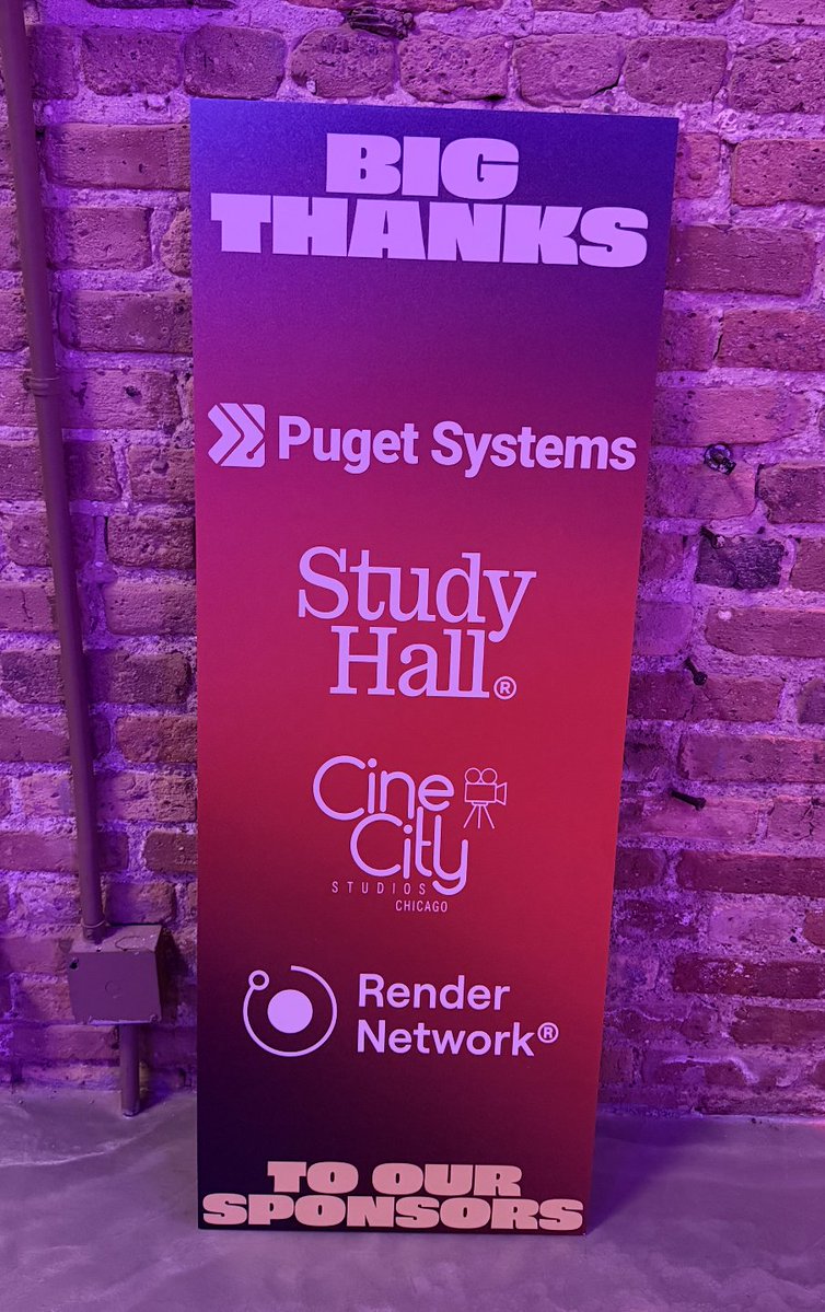 rendernetwork's tweet photo. .@HalfRezChicago recap: David Meller talked filmmaking, @blakekathryn shared more on immersive world-building, and both touched on how @rendernetwork supports their work.

Blake also gave a shoutout to @artechouse DC's SUBMERGE, where her piece is on view. https://t.co/jNaILxajB7