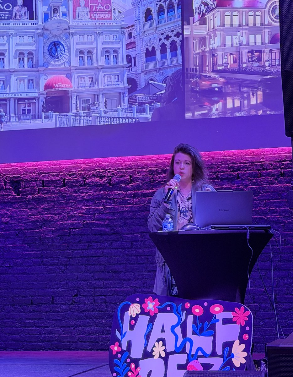 rendernetwork's tweet photo. .@HalfRezChicago recap: David Meller talked filmmaking, @blakekathryn shared more on immersive world-building, and both touched on how @rendernetwork supports their work.

Blake also gave a shoutout to @artechouse DC's SUBMERGE, where her piece is on view. https://t.co/jNaILxajB7
