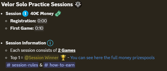 VelorPractice's tweet photo. 💸 €40 Solo Session announced

- Tomorrow Solo Victory Cup

Best practice in https://t.co/p1RJgVOV2B https://t.co/ak3G4cQvub
