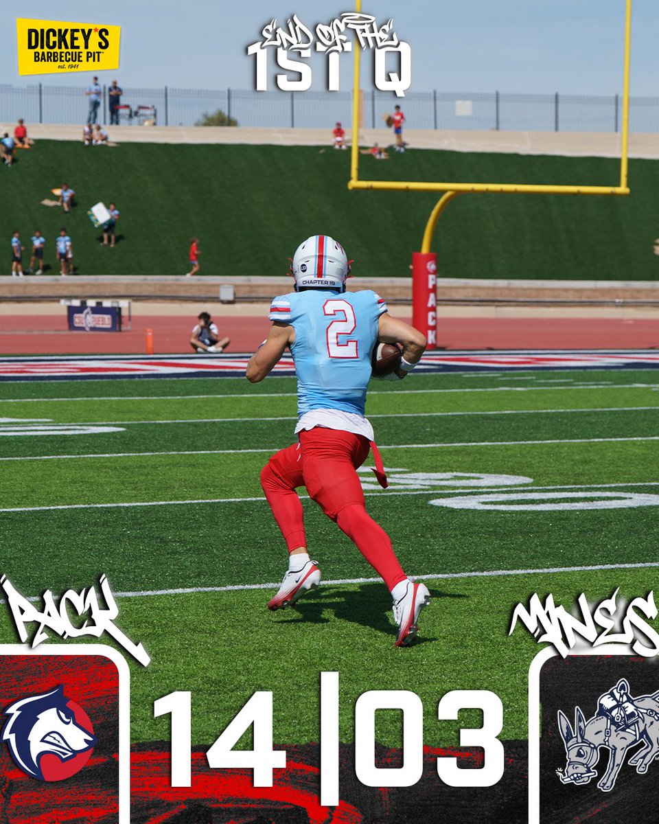 CSUPFootball's tweet photo. 12 minutes down. Pack leads 14-3‼️🐺📈

#ToTheTop || #Chapter19 https://t.co/uLZoMxQ5kg
