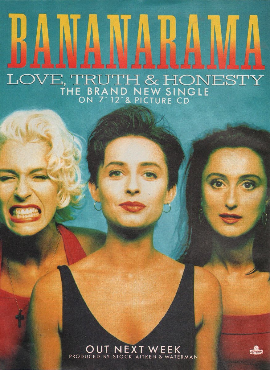 john3360's tweet photo. Happy 38th Anniversary to @VivaBananarama #LoveTruthAndHonesty the unreleased song from their first greatest hits album  but never released as part of any studio album therefore omitted from any of the deluxe editions since.. released 12th September 1988 https://t.co/vVRBwg07jH