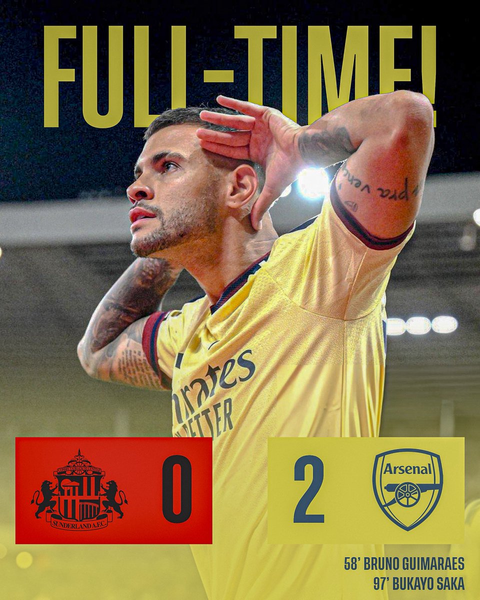 now_arsenaI's tweet photo. Winners win. 4/38

Six wins in a row in all competitions to start the 2026/27 season.

BRUNOOOOO!

THE WORST REFEREE IN THE COUNTRY AND WE STILL WIN!!!

HAVE THAT!!!! https://t.co/UIp5dXhSHm