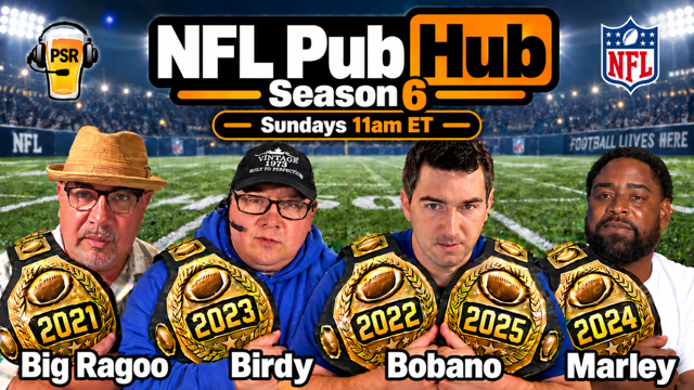 JimmyTheBag's tweet photo. 24hrs until our Season 6 Premiere of NFL Pub Hub on @PubSportsRadio! Every week we have 8 top cappers giving out their best bets with each bet tracked. Who will follow in the footsteps of @BigRagooBets @Birdy_Bets @MarleyBets_BnB &amp; @bobanobets &amp; be this year's champ? CAN'T WAIT! https://t.co/C5vSYlmpjZ