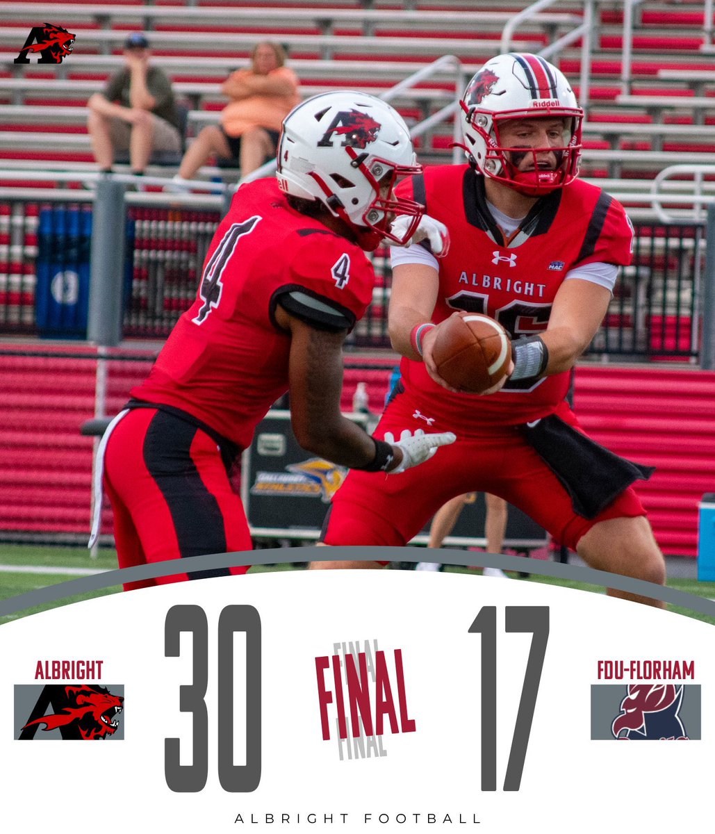AlbrightLions's tweet photo. .@Albright_FBall with the road win! 🏈 https://t.co/uh2l8UuurO