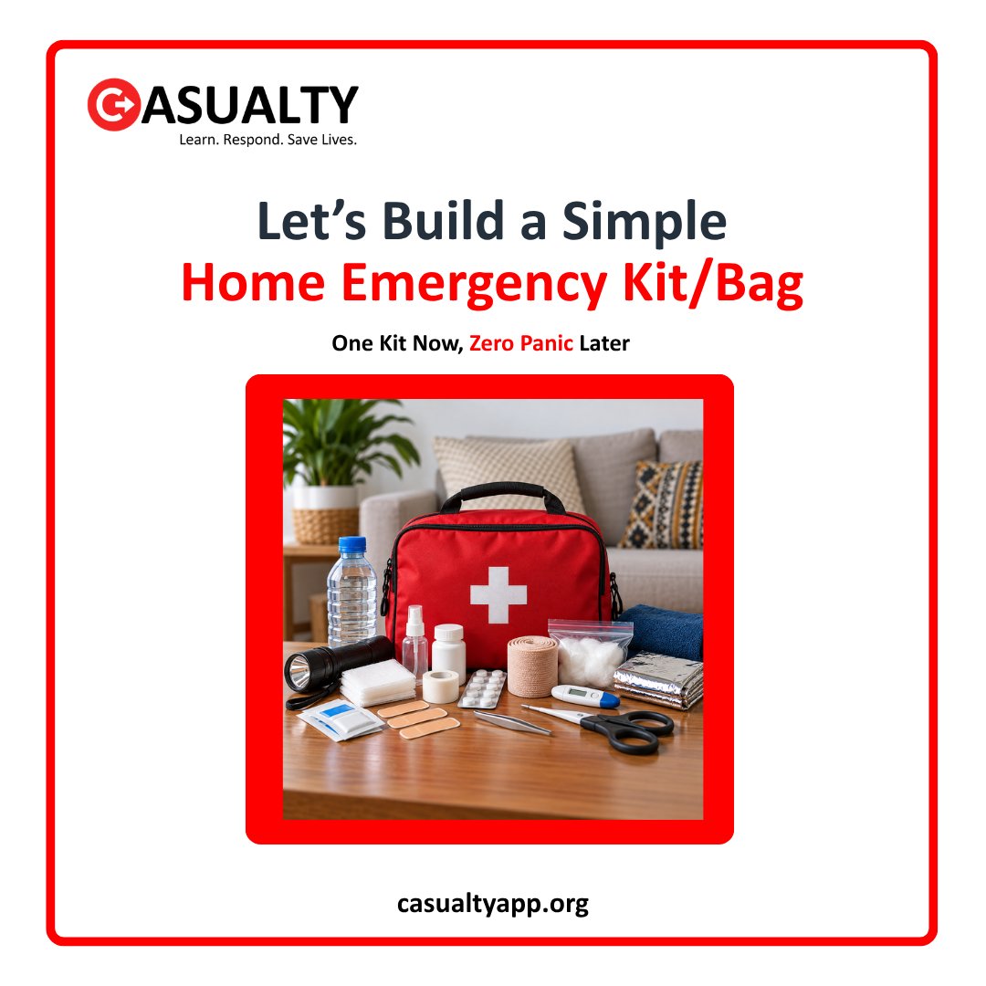 CasualtyApp's tweet photo. 🩹 Today is World First Aid Day, but how well prepared is your home, school, workplace or car?

A well-stocked first aid kit can help you respond quickly to minor injuries and manage the situation while seeking further medical care. https://t.co/4eQ9p0ZPlB