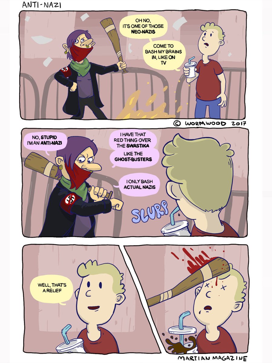 GoyGems's tweet photo. "Anti Nazi" by @FoxfordComics https://t.co/ytCVj6KANZ